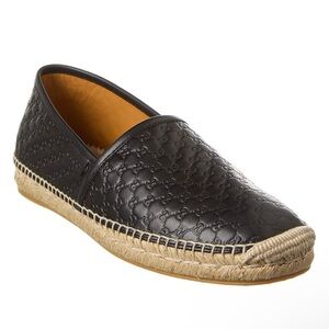 GUCCI Microguccissima Leather Espadrille size 39